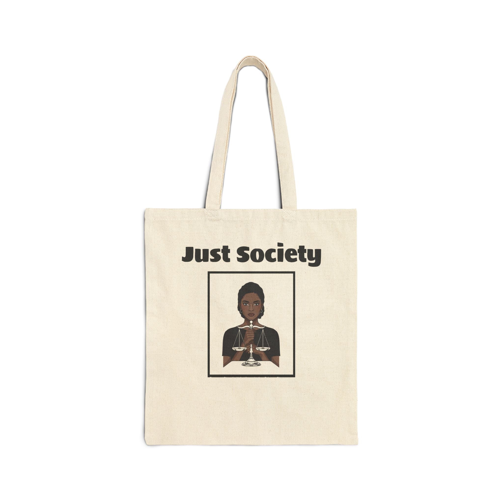 Just Society Cotton Canvas Tote Bag