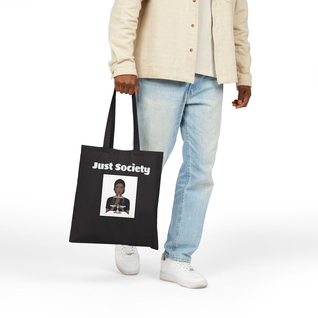 Just Society Cotton Canvas Tote Bag