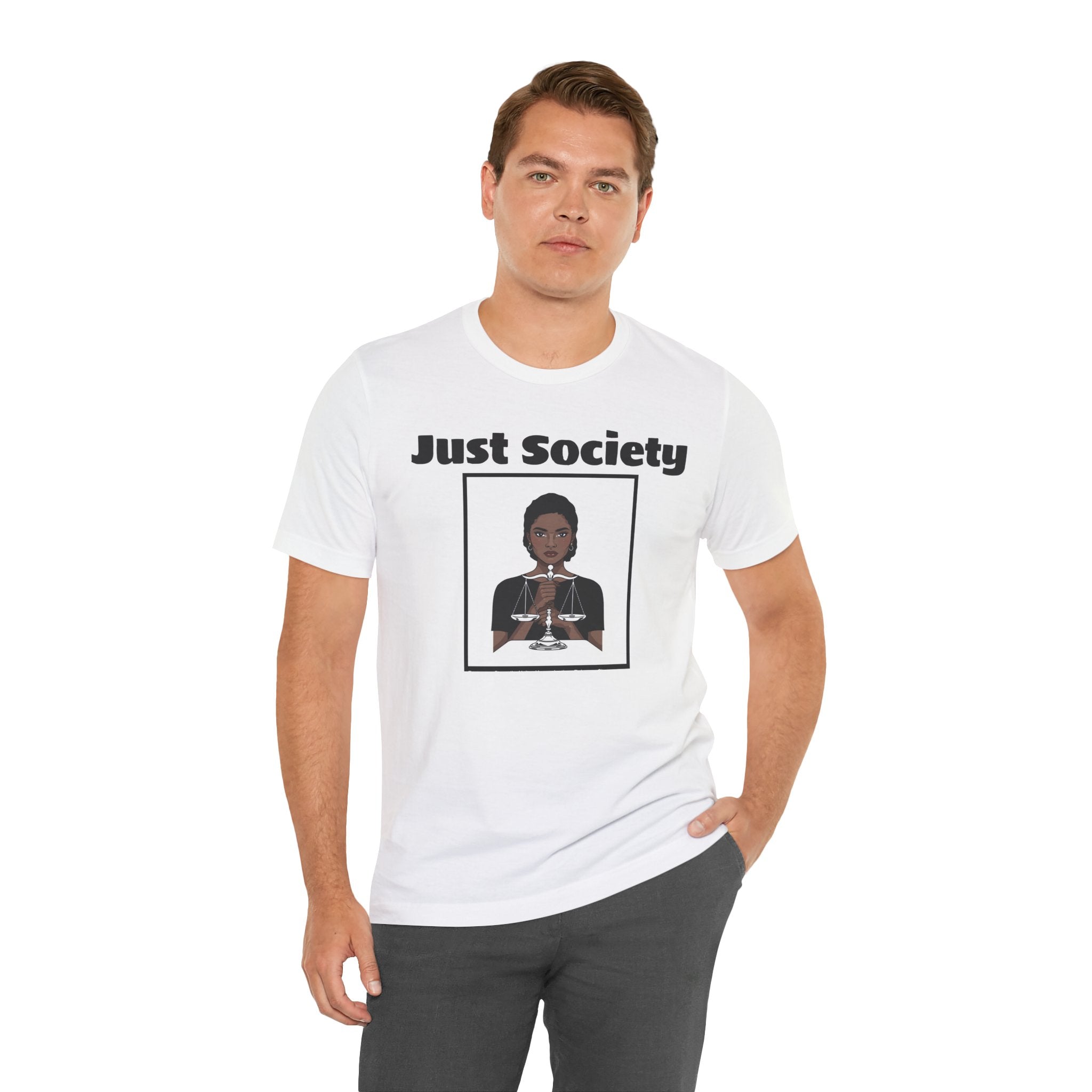 Just Society Tee — Stylish Social Justice Graphic T-Shirt