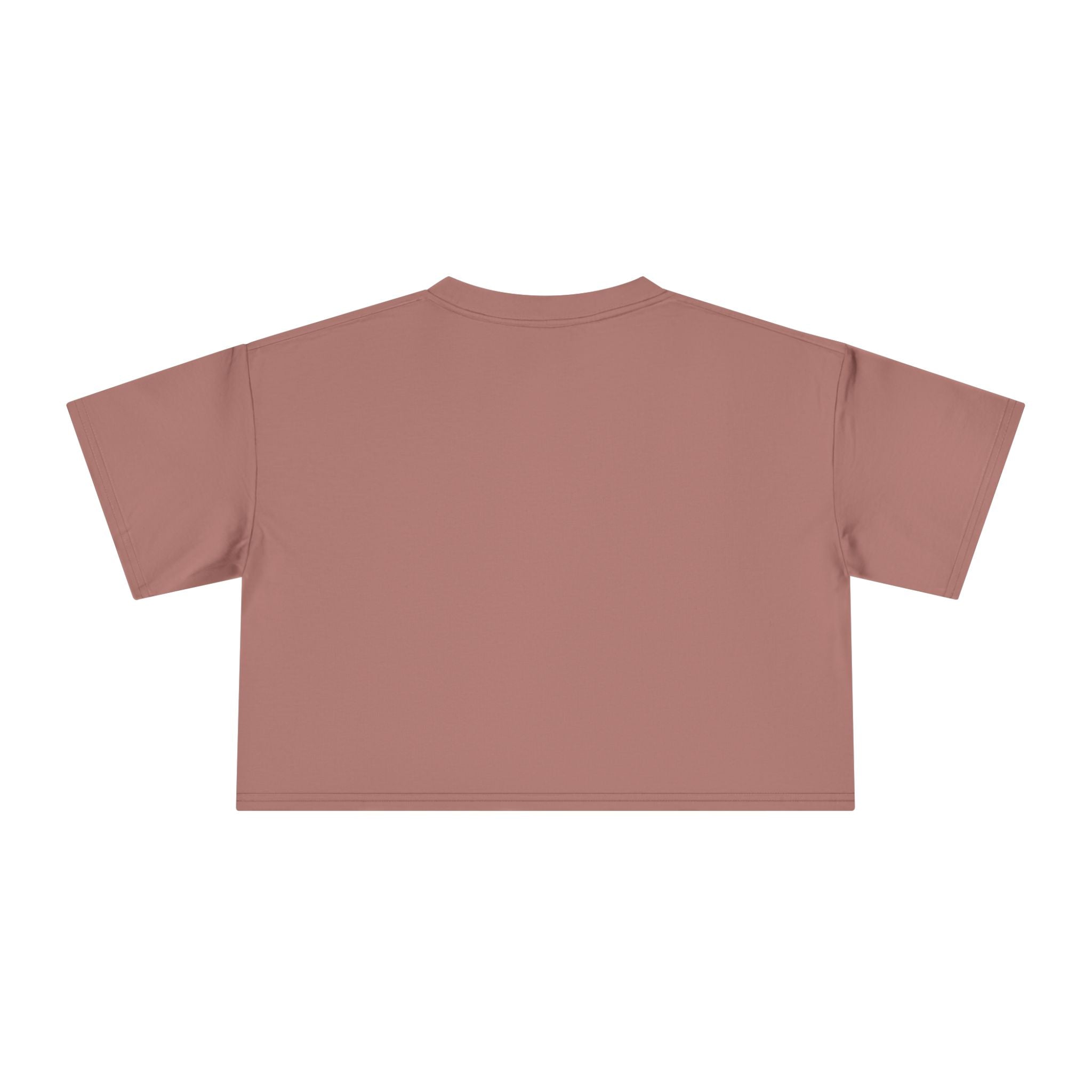 Women's Crop Tee — Colorful "Found Awe?" Geometric Graphic Crop Top