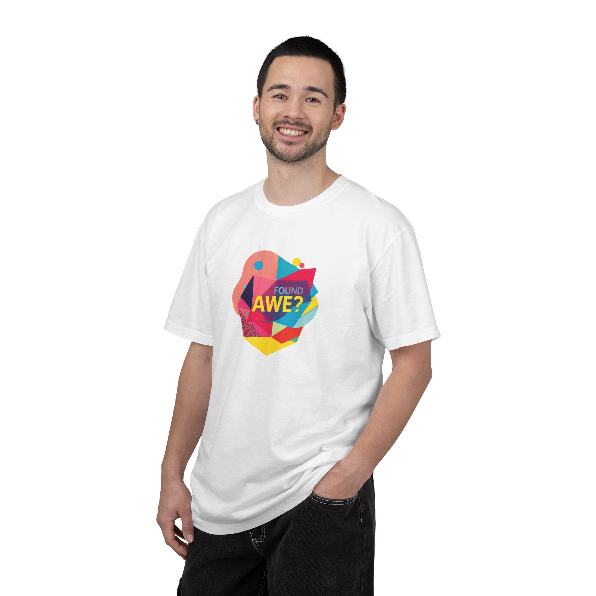 Found Awe? Colorful Geometric Graphic T-Shirt (Unisex)