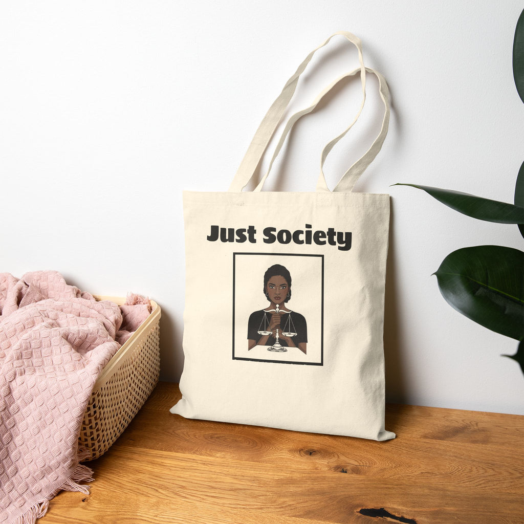 Just Society Cotton Canvas Tote Bag