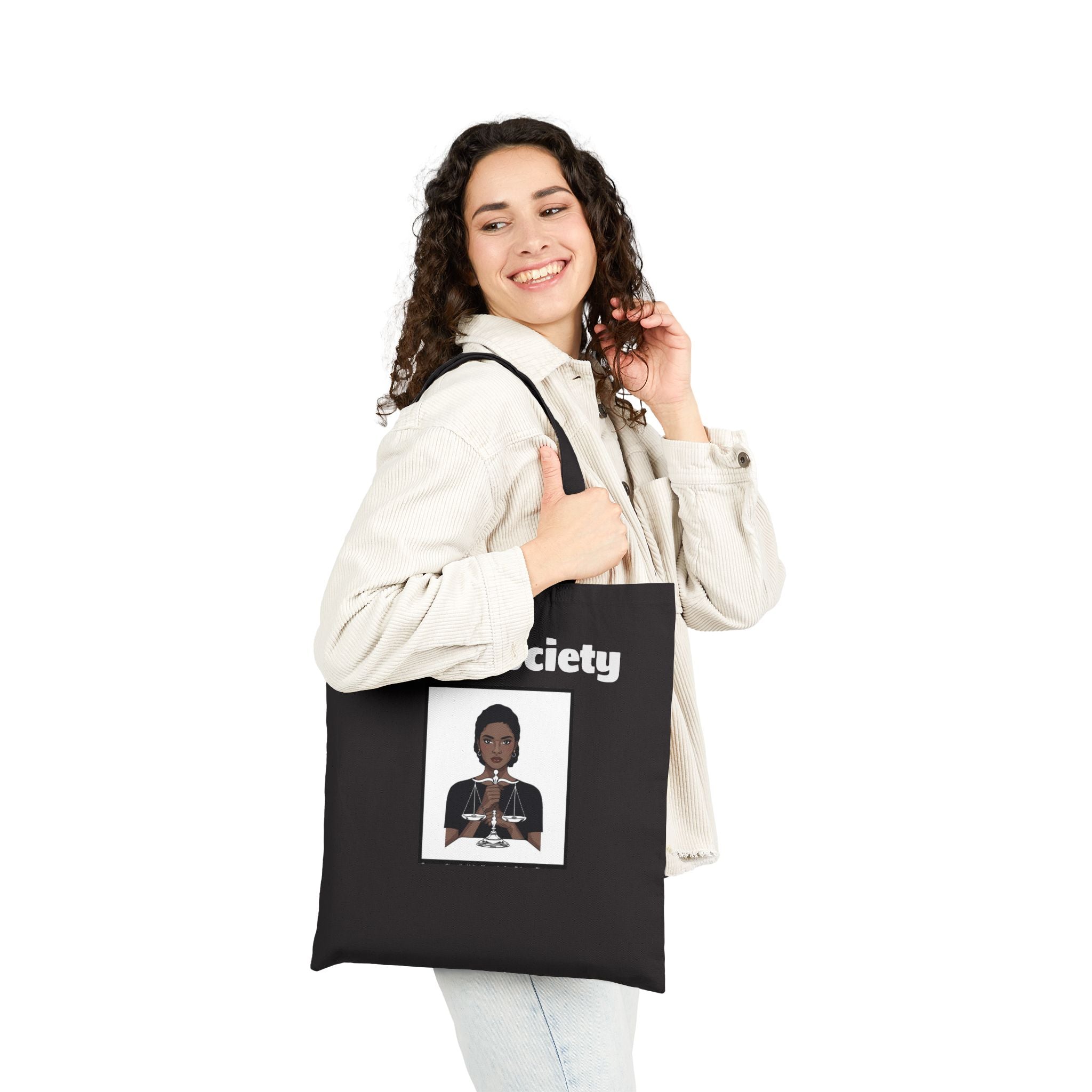 Just Society Cotton Canvas Tote Bag