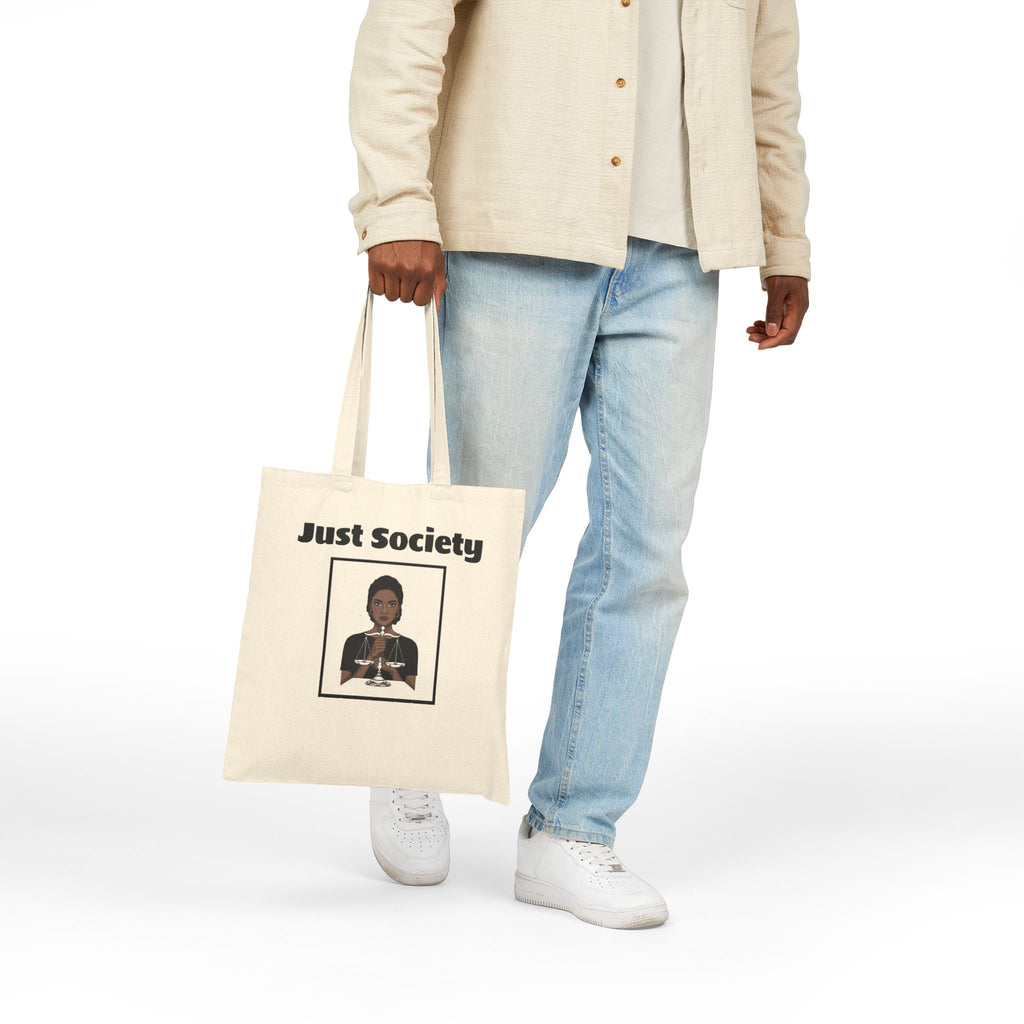 Just Society Cotton Canvas Tote Bag